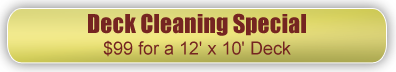 $99 Cleaning Special, Offer Valid on a 12' x 10' Deck